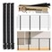 Muzata 812FT Modular Black Side Mount Cable Railing Kit 36 Inch 3 Level Post Kit Complete Set Cable Railing System for Decks Length Adjustable Easy DIY with Paper User Guide No Handrail RW21