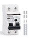 DIHOOL Solar Disconnect Switch 30 Amp 2 Pole DIN Rail Mount Non Polarized 12V 24V 48V 400V ACDC Circuit Breaker RV Battery Isolator PV Array MCB Thermal Magnetic Trip