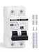 DIHOOL Solar Disconnect Switch 30 Amp 2 Pole DIN Rail Mount Non Polarized 12V 24V 48V 400V ACDC Circuit Breaker RV Battery Isolator PV Array MCB Thermal Magnetic Trip