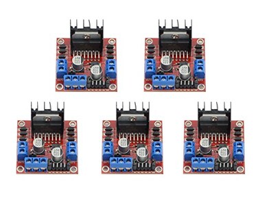 WMYCONGCONG 5 PCS L298N Motor Drive Controller Board Module Dual H Bridge DC Stepper Module