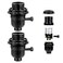 TOYMIS E26 Light Socket Threaded Lamp Socket with Switch OnOff Medium Base Lamp Socket Replacement Parts with Lamp Shade Ring for Table Lamp Floor Lamp DIY Lamp Repair 2 Set
