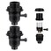 TOYMIS E26 Light Socket Threaded Lamp Socket with Switch OnOff Medium Base Lamp Socket Replacement Parts with Lamp Shade Ring for Table Lamp Floor Lamp DIY Lamp Repair 2 Set