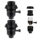 TOYMIS E26 Light Socket Threaded Lamp Socket with Switch OnOff Medium Base Lamp Socket Replacement Parts with Lamp Shade Ring for Table Lamp Floor Lamp DIY Lamp Repair 2 Set