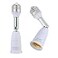 Borju Light Socket Extender 2Pack 45 Inch Extension 360 Adjustable Socket E26 Base