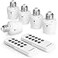 SURAIELEC Remote Control Light Socket E26 E27 Bulb Base 100FT Range Wall Mountable Wireless Light Switch for Lamps Pull Chain Light Fixture Pull String 5 Sockets 2 Remotes Shorter Version