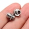 E-outstanding Eoutstanding 25Pack Copper 3mm Light Emitting Diode LED Bezel Holder Round Lamp Emitting Diode Mount Panel Display Socket Base