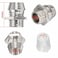 E-outstanding Eoutstanding 25Pack Copper 3mm Light Emitting Diode LED Bezel Holder Round Lamp Emitting Diode Mount Panel Display Socket Base
