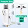 QYKAVM Light Socket Outlet AdapterE26 Light Bulb Socket Converts Medium Screw Socket to 2 Outlets with Pull Chain SwitchPolarized Light Bulb Socket SplitterWhite2 Pack