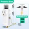 QYKAVM Light Socket Outlet AdapterE26 Light Bulb Socket Converts Medium Screw Socket to 2 Outlets with Pull Chain SwitchPolarized Light Bulb Socket SplitterWhite2 Pack
