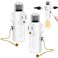 QYKAVM Light Socket Outlet AdapterE26 Light Bulb Socket Converts Medium Screw Socket to 2 Outlets with Pull Chain SwitchPolarized Light Bulb Socket SplitterWhite2 Pack