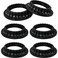 LUORNG 6PCS E26 Light Socket Rings Lamp Shade Collar Ring Lock Socket Replacement Adapter Ring Retainer Rings for Light Fixtures