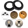LUORNG 6PCS E26 Light Socket Rings Lamp Shade Collar Ring Lock Socket Replacement Adapter Ring Retainer Rings for Light Fixtures