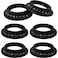 LUORNG 6PCS E26 Light Socket Rings Lamp Shade Collar Ring Lock Socket Replacement Adapter Ring Retainer Rings for Light Fixtures
