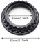 OZXNO 3 Pcs Phenolic Socket Shade Ring Lamp Shade Collar Rings E26 Light Socket Rings Retainer Rings and Replacement Adapter for Phenclic Sockets Only Outside Diameter 2316Black