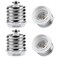 DiCUNO E39 to E26 Adapter Mogul E39 to Standard E26 Screw Base Light Bulb Socket Reducer Converter Maximum 200W and 165 Heat Resistant Lamp Socket Adapter 4Pack