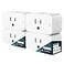Linkind Matter Smart Plug Work with Apple Home Siri Alexa Google SmartThings Smart Home Smart Outlet Timer 15A1800W APP Remote Control Schedule 24G WiFi Only 4 Pack