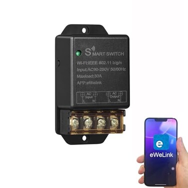 Otcboimo 30A Hight Power WiFi Wireless Smart Switch DIY Module for Smart Home Automation ewelink APP Remote Control Timer Compatible with Alexa Google Home