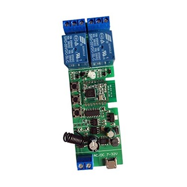 MHCOZY 2 Channel 5V 12V ZigBee Smart Relay SwitchAdjustable Self Lock and Momentary Interlock Working ModeWorks with Tuya eWelink Zigbee Gateway Alexa Google Home ZigBee Hub Required