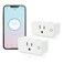 junlit Mini Smart Plug 15A WiFi Plugs Work with Alexa Google Assistant Smart Outlet with Timer Group Controller WiFi Outlet for Home No Hub Required24G WiFi Only ETLFCC Approvel White 2 Pack