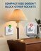 DEWENWILS Wireless Outlet Programmable and Expandable Electrical Outlet Switch Wireless Remote Light Switch 100FT Range 1 Remote and 3 Outlets