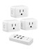 DEWENWILS Wireless Outlet Programmable and Expandable Electrical Outlet Switch Wireless Remote Light Switch 100FT Range 1 Remote and 3 Outlets
