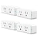 Govee Dual Smart Plug 4 Pack 15A WiFi Bluetooth Outlet Work with Alexa and Google Assistant 2in1 Compact Design Home App Control Remotely with No Hub Required Timer FCC and ETL Certified