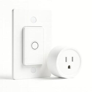 LoraTap Remote Control Outlet Wireless Wall Switch 656ft Range on Off Outlet Switch for Lights Small Appliances PreProgrammed No Wiring