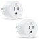 EIGHTREE Smart Plug Smart Home WiFi Outlet Compatible with Alexa Google Home Smart Socket with Remote Control Timer Function 24GHz WiFi Only
