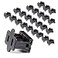 GFQHF Female Vampire Plug 25PCS SPT2 Black Electric Plugs for Christmas Light Strings Lamps and DIY ProjectsPlug connectors