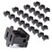 GFQHF Female Vampire Plug 25PCS SPT2 Black Electric Plugs for Christmas Light Strings Lamps and DIY ProjectsPlug connectors