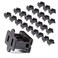 GFQHF Female Vampire Plug 25PCS SPT2 Black Electric Plugs for Christmas Light Strings Lamps and DIY ProjectsPlug connectors
