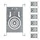 ASD 6 Pack New Construction Mounting Plate Round Hole 346 Inch Adjustable Galvanized Steel Wafer Light Rough In Plate Universal Light Fixture Mounting Bracket with Extendable Hanger Bars