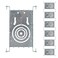 ASD 6 Pack New Construction Mounting Plate Round Hole 346 Inch Adjustable Galvanized Steel Wafer Light Rough In Plate Universal Light Fixture Mounting Bracket with Extendable Hanger Bars