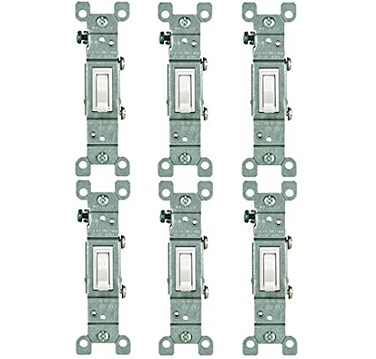 Leviton COALR1P TOGSWTCH 15AWHT 6PACK