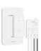 treewell TREEWELL Wireless Light Switch and Receiver Kit 200FT RF Range Remote Control Light Switch No Rewiring No Interference Wireless Wall Switch for Ceiling Light Fans Lamps PreProgrammed