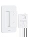 treewell TREEWELL Wireless Light Switch and Receiver Kit 200FT RF Range Remote Control Light Switch No Rewiring No Interference Wireless Wall Switch for Ceiling Light Fans Lamps PreProgrammed