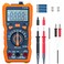 DEASOMIYE AutoRanging Digital Multimeter TRMS 6000 Counts AC DC Voltmeter Ohm Volt Amp Meter Electrical Multimeter Tester with NCV Measure Capacitance Current Resistance Temp Continuity Diode Duty Cyc