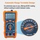 DEASOMIYE AutoRanging Digital Multimeter TRMS 6000 Counts AC DC Voltmeter Ohm Volt Amp Meter Electrical Multimeter Tester with NCV Measure Capacitance Current Resistance Temp Continuity Diode Duty Cyc