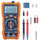 DEASOMIYE AutoRanging Digital Multimeter TRMS 6000 Counts AC DC Voltmeter Ohm Volt Amp Meter Electrical Multimeter Tester with NCV Measure Capacitance Current Resistance Temp Continuity Diode Duty Cyc