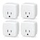 HBN Smart Plug Mini 15A WiFi Smart Outlet Works with Alexa Google Home Assistant Remote Control with Timer Function No Hub Required ETL Certified 24G WiFi Only 4Pack