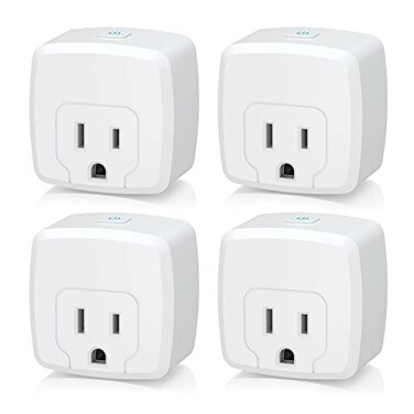 HBN Smart Plug Mini 15A WiFi Smart Outlet Works with Alexa Google Home Assistant Remote Control with Timer Function No Hub Required ETL Certified 24G WiFi Only 4Pack