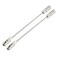 uxcell 2PCS 140mm551inch Flexible Fish Tape Replacement Leader Wire Cable Puller with Roller for 4mm Fish Tape Wire Puller
