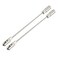 uxcell 2PCS 140mm551inch Flexible Fish Tape Replacement Leader Wire Cable Puller with Roller for 4mm Fish Tape Wire Puller