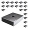 Master Magnetics Ceramic Latch Magnet Assemblies Rectangular with Center Hole Zinc Plated 1 Length 0875 Width 025 Height 7 Pound Pull Silver Pack of 20 CA403CNX20