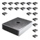 Master Magnetics Ceramic Latch Magnet Assemblies Rectangular with Center Hole Zinc Plated 1 Length 0875 Width 025 Height 7 Pound Pull Silver Pack of 20 CA403CNX20