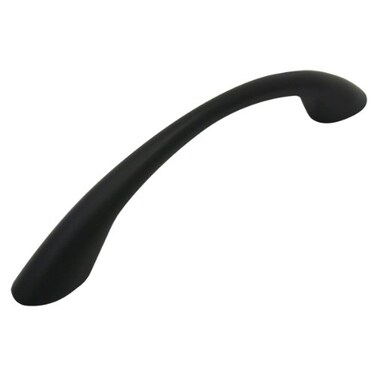 Cosmas 25 Pack 4003FB Flat Black Modern Cabinet Hardware Arch Bow Handle Pull 334 Inch 96mm Hole Centers
