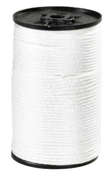 Aviditi 14 1150 lb White Solid Braided Nylon Rope