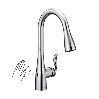 Moen Arbor Chrome Motionsense Wave Touchless OneHandle Pulldown Kitchen Faucet Featuring Power Clean 7594EWC