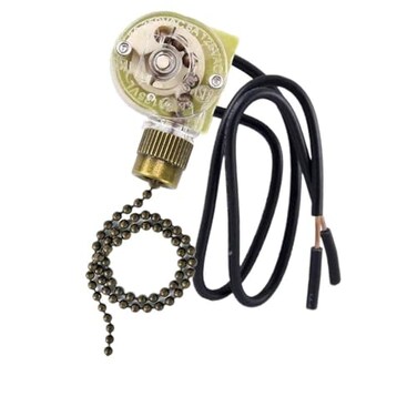 UNIVILLE Ceiling Fan Light Switch Zing Ear Pull Chain ZE109 Fan Light Switch OnOff Speed with Pull Chain Compatible with Ceiling Fans Lamps and Wall Lights 1 Bronze