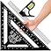 Fasouna 12 Advanced Rafter Square and Combination Square Set 12 Inch Imperial Carpenter Square Woodworking Framing Square Triangle Protractor Layout Ruler Tool